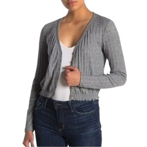 Abound Grey V Neck Button Up Long Sleeve Top Size XXL